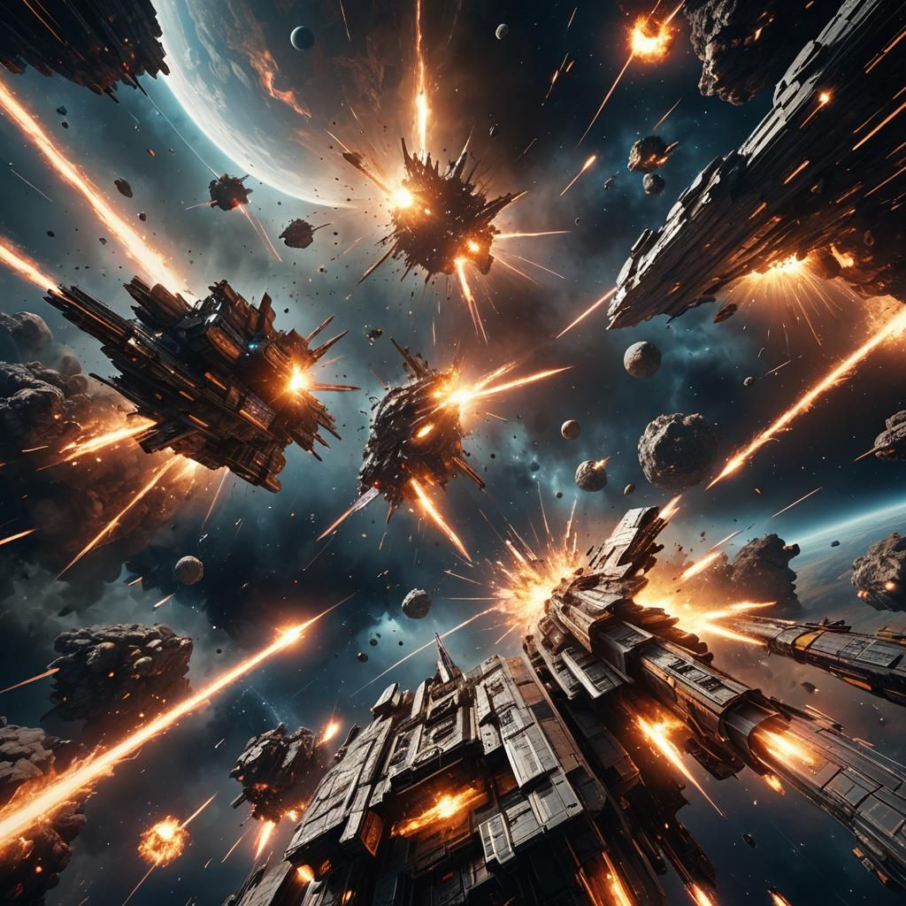 Epic Space Battle in Unreal Engine 5
