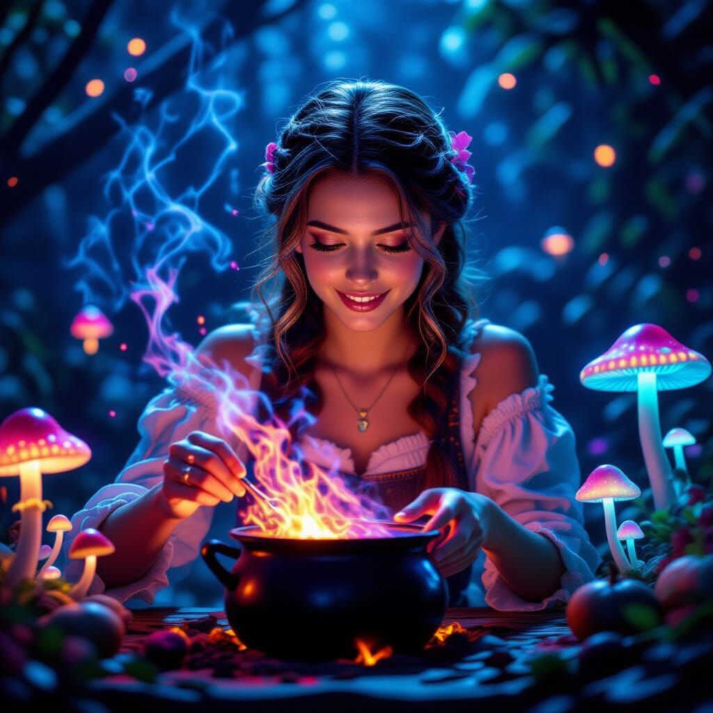 Youthful Zess T Cooking With Magic and Poison Mushrooms