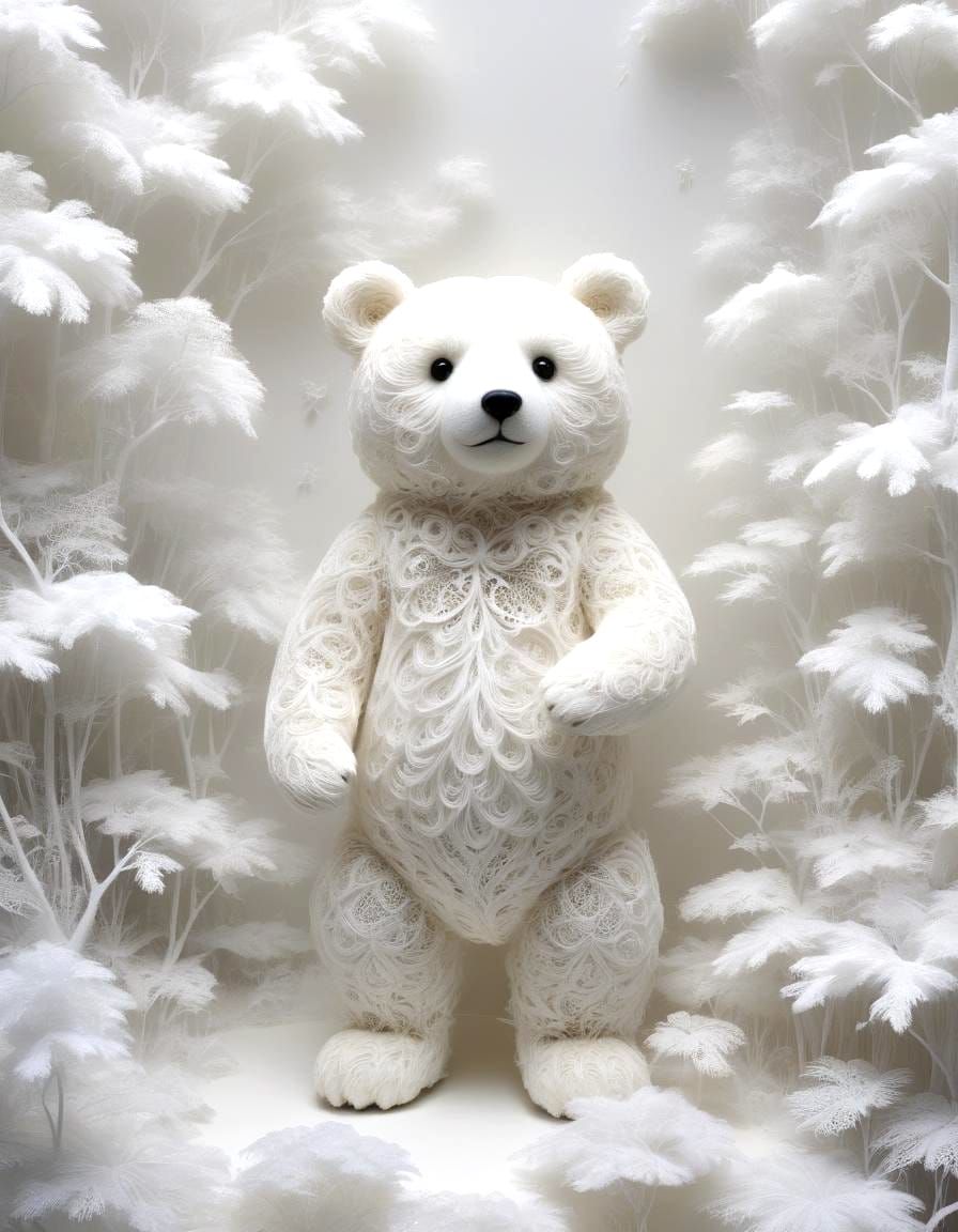 Filigree Teddy Bear with Mystical Fractoluminescense