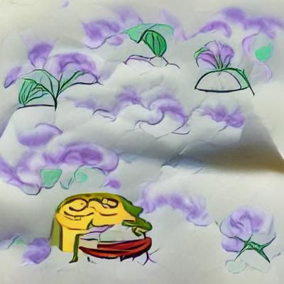 Psychedelic Cannabis Leaf Abstract Design