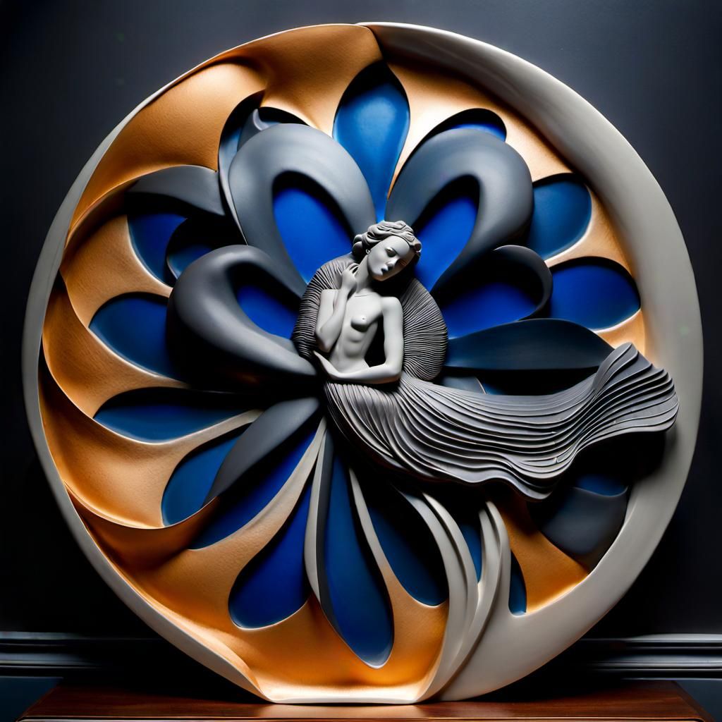 Desdemona Afloat: Film Noir Ceramic Sculpture