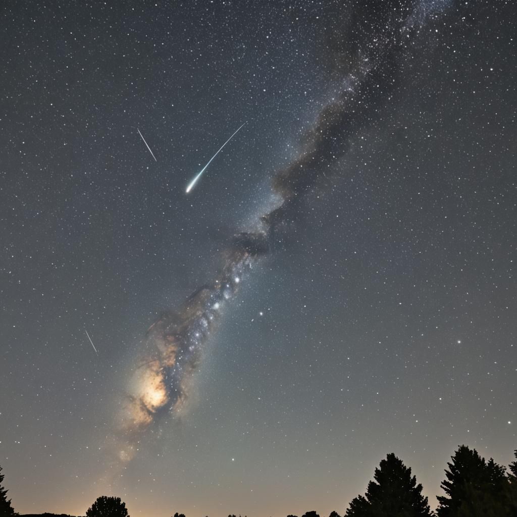 Starry Night Comet Passage