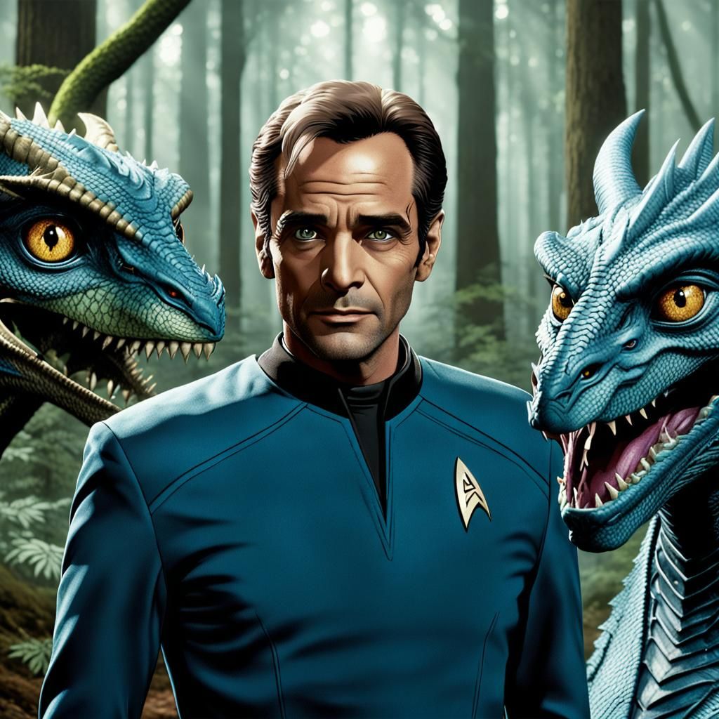 Dr. Bashir and Dragon Friendship in Forest