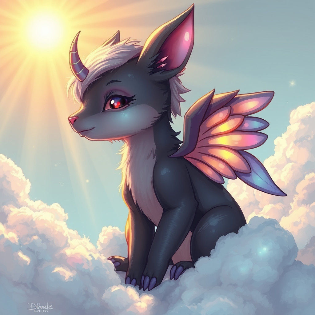 Celestial Creature in Divine Sunshine