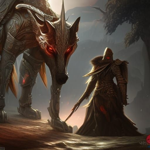 knight/wolf