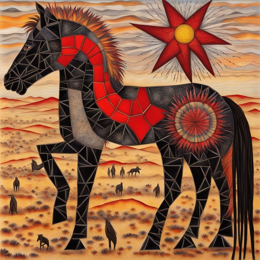 Horse and The Red Star