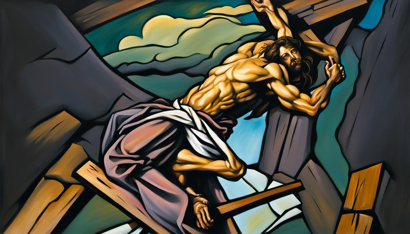 Baroque Masterpiece of Christ on the Cross