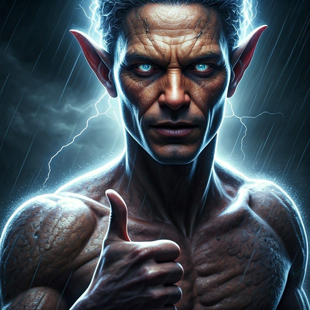 Storm Elemental Radiates Strength in Hyper-Realistic Portrai...