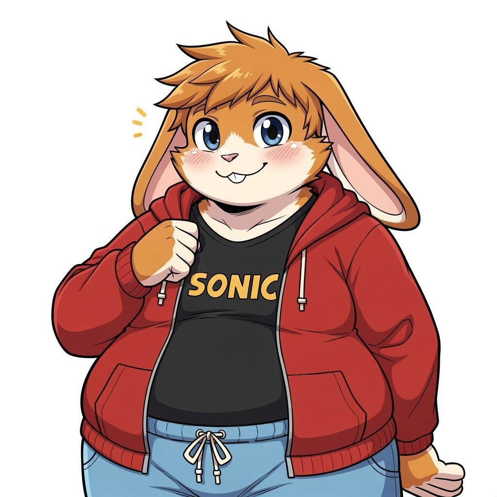 Anime Bunny Boy Character in Manga Style