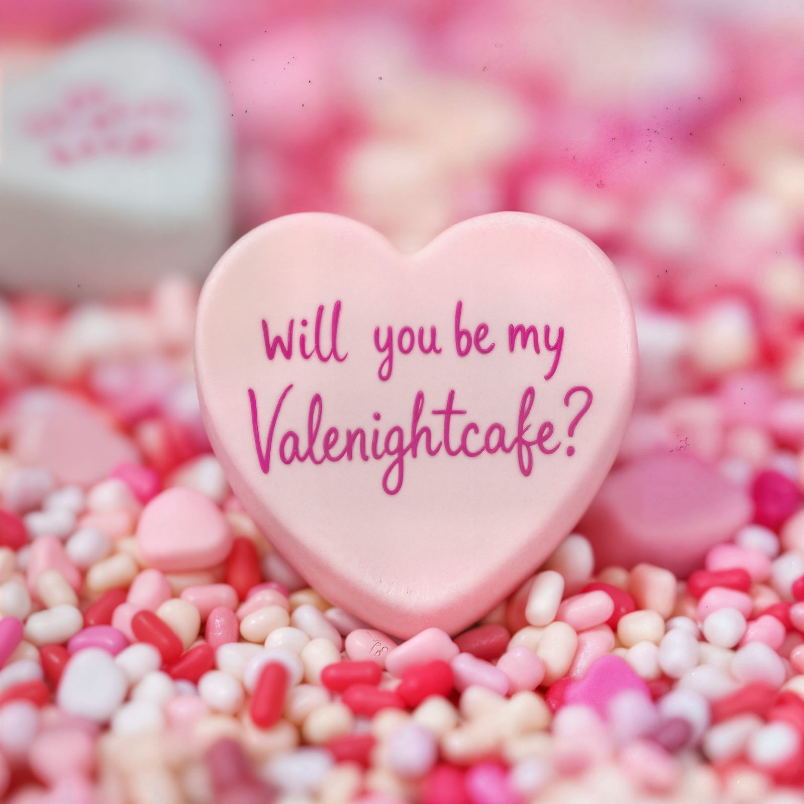 Cute Valentine's Candy Heart with Sweet Question