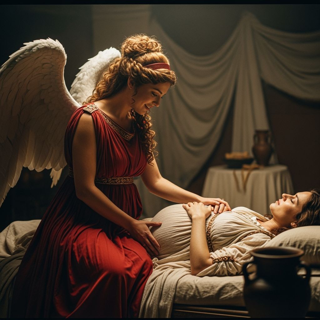 Eileithyia, Goddess of Childbirth, in Cinematic Still