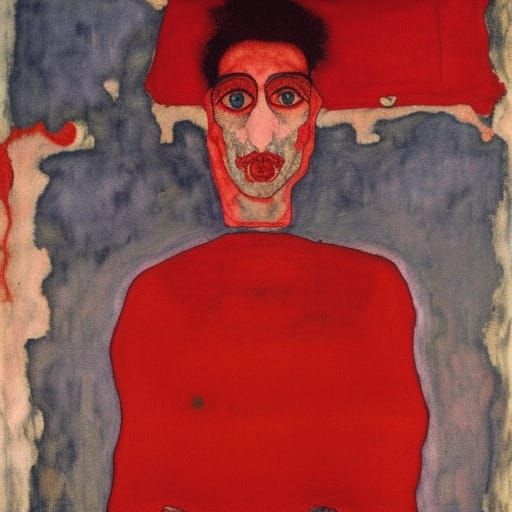 Classical Persian Miniature of Red Figures