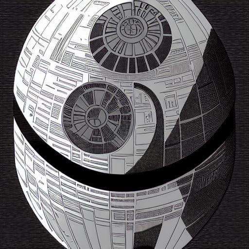 Death Star Comic Book Art by Brooks and Mumford