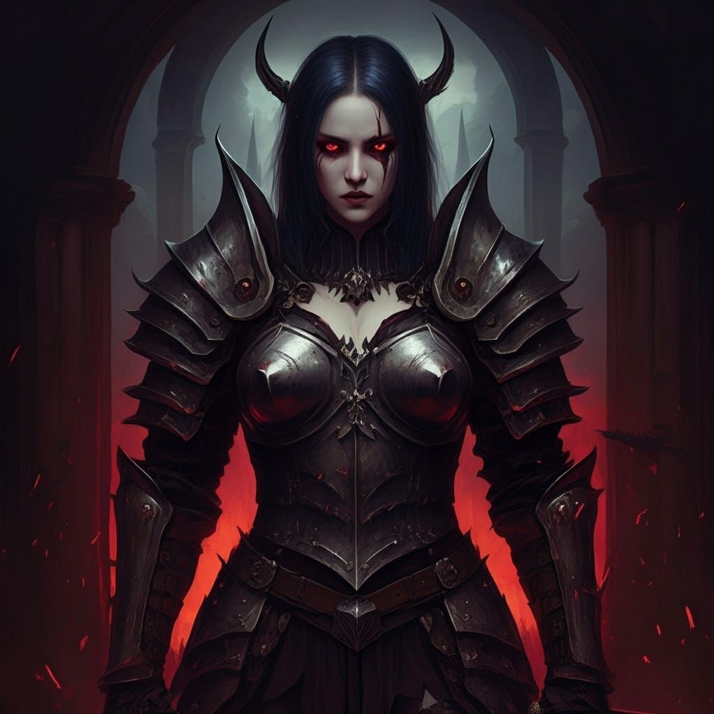 Dark Fantasy World in Grimdark Style