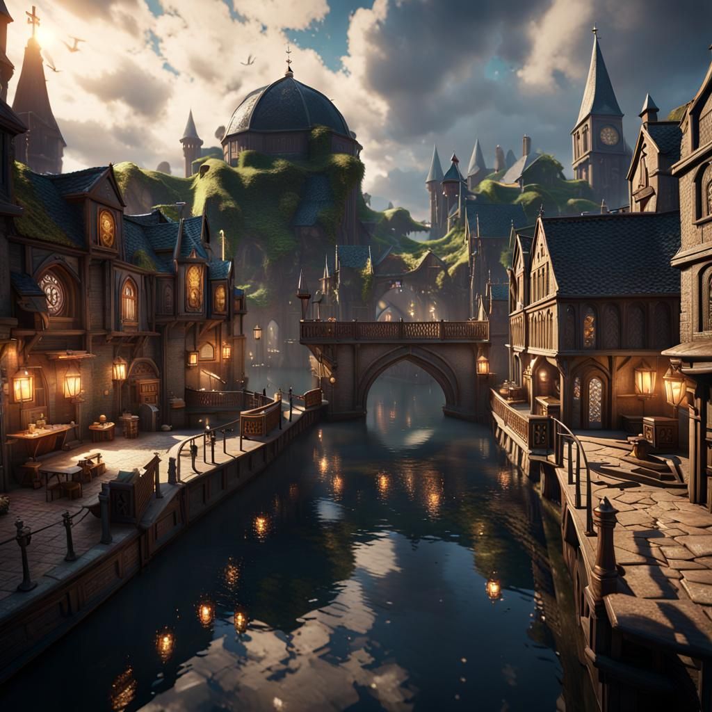 Ankh-Morpork: Unseen University in 3D Game Style