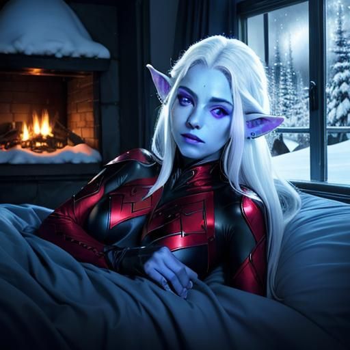 Towa the Demon Lich in a Cinematic Film Still