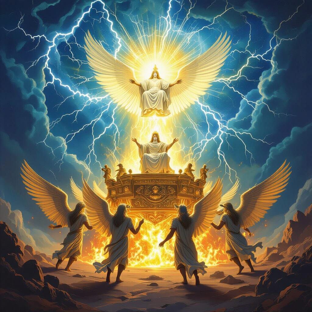 Heavenly Chariot Vision from Ezekiel Scripture