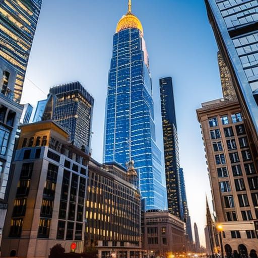 Hyperdetailed Chrysler Building in New York City
