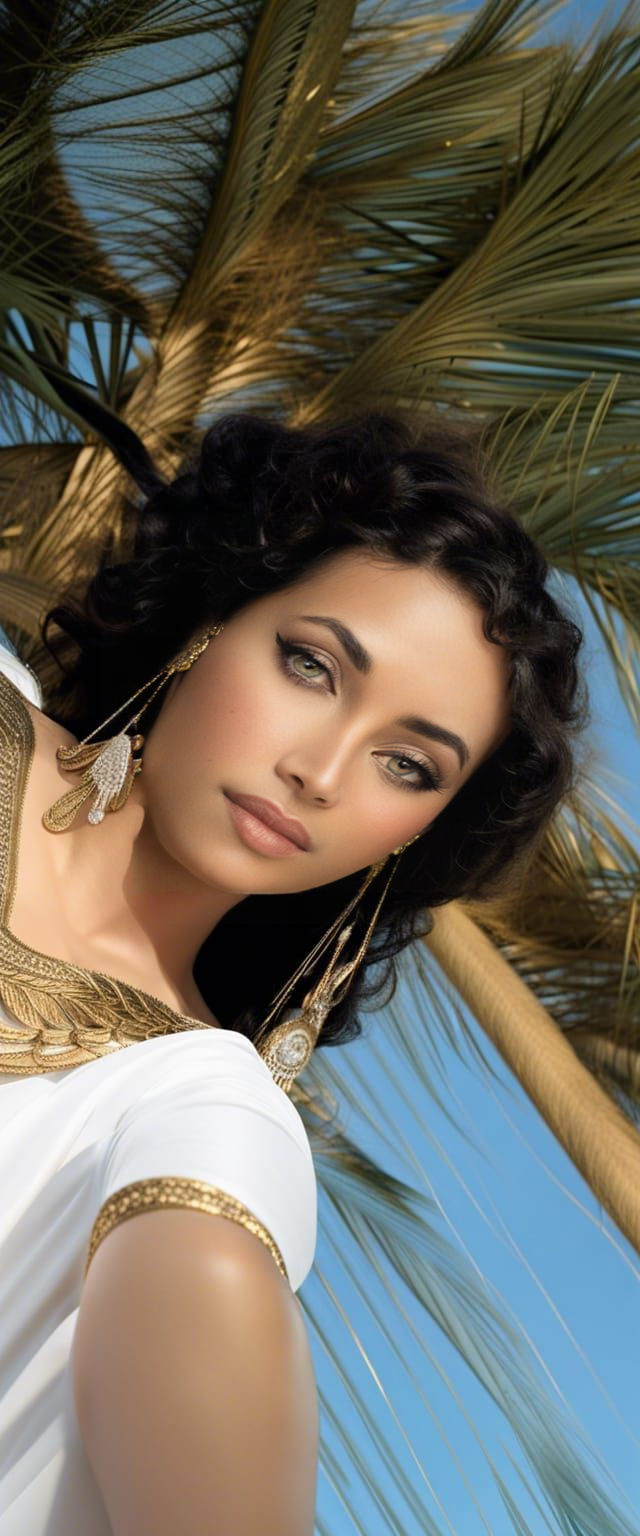 Cleopatra Portrait in Natural Tones and Fine Detail