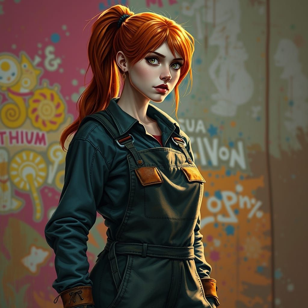 Gadget Hackwrench as Adult Woman in Hyperrealistic Style