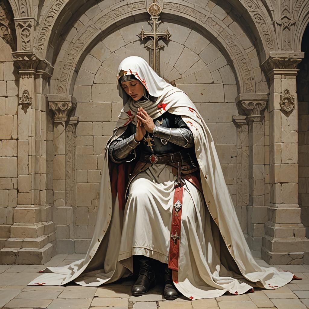 Female Templar Bowing in Reverence