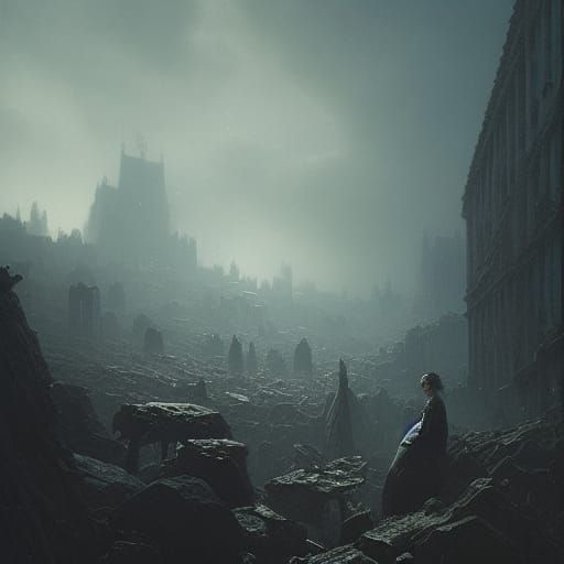 Dark Fantasy Traveler, Hyperdetailed Concept Art