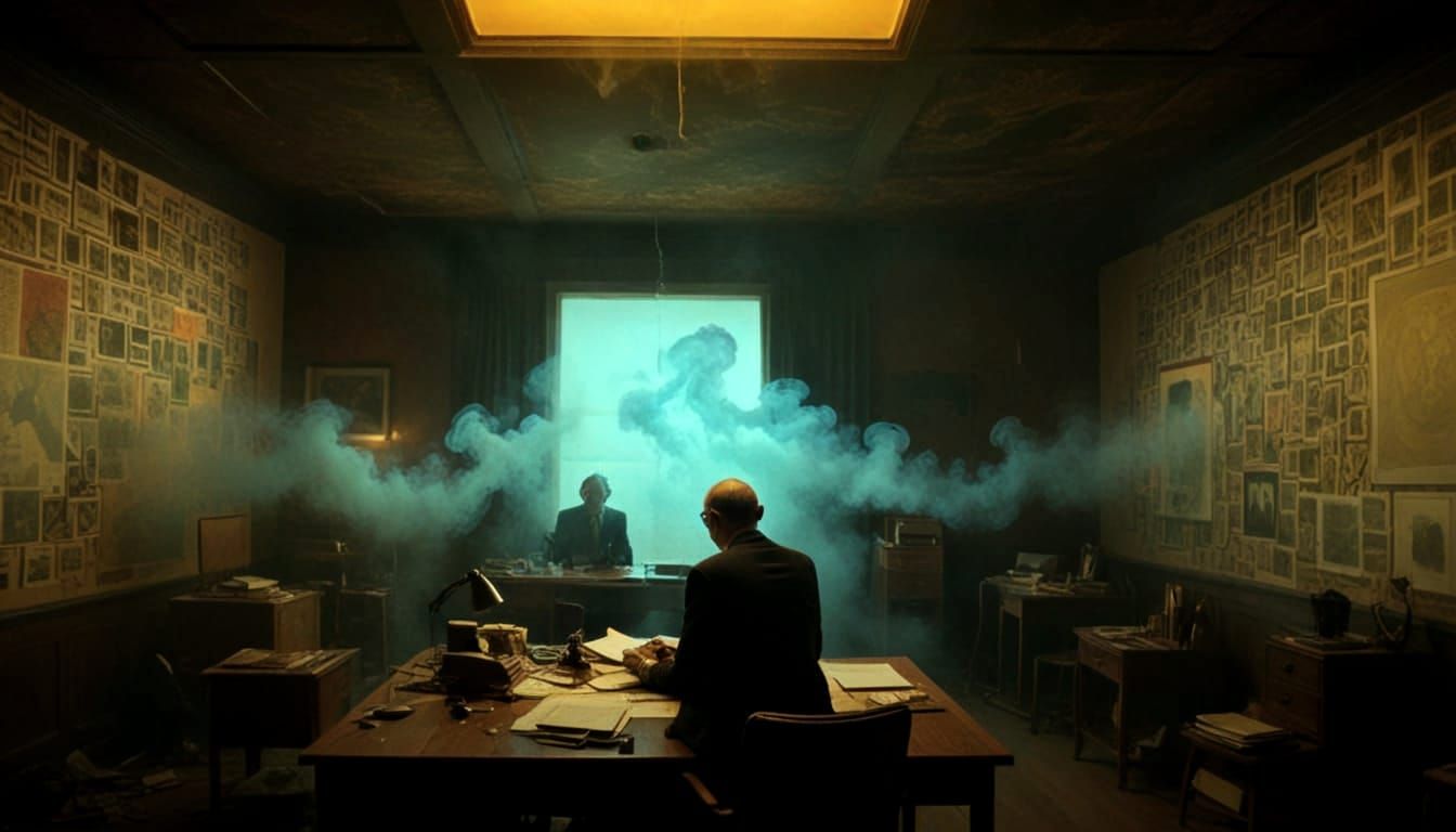 William S. Burroughs in Psychedelic Storybook Style