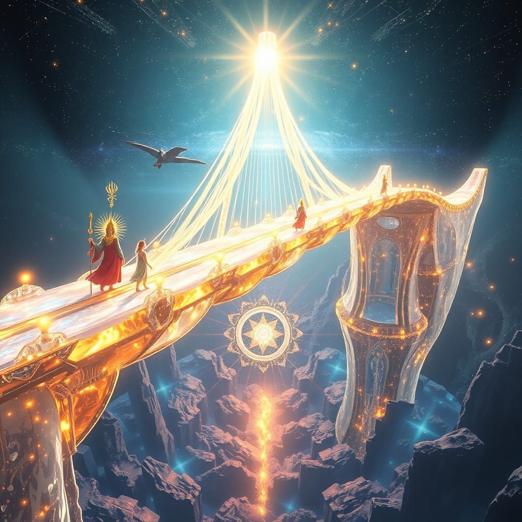 Divine Bridge of Light Connects Celestial Realms