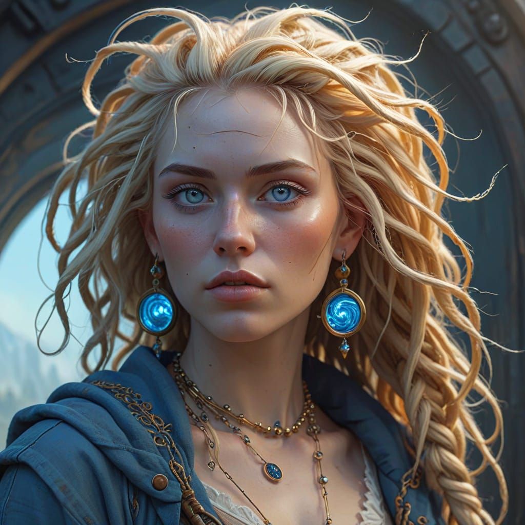 Surreal Goddess in Mystic Earrings