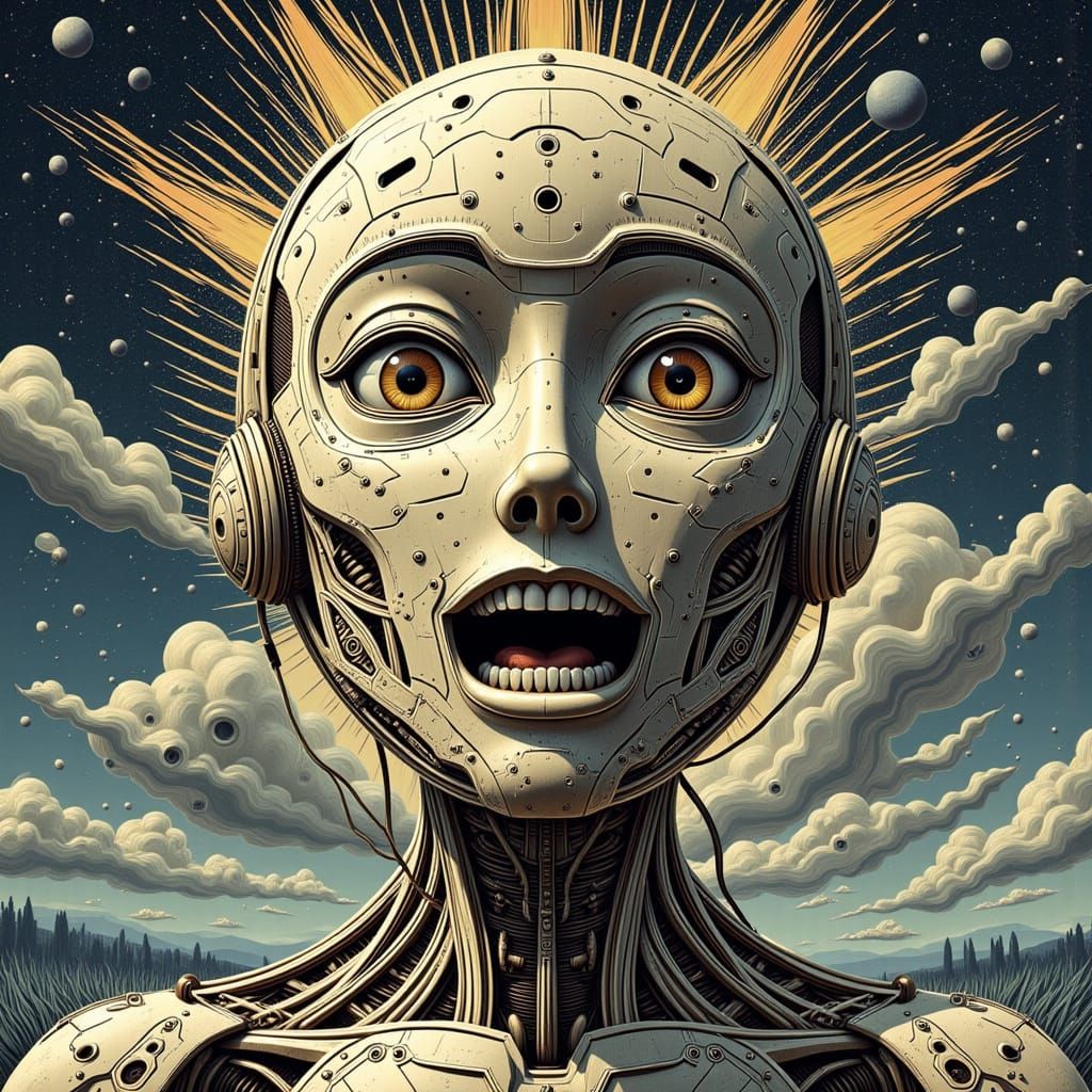 Cyborg Goddess Ignites Technological Singularity