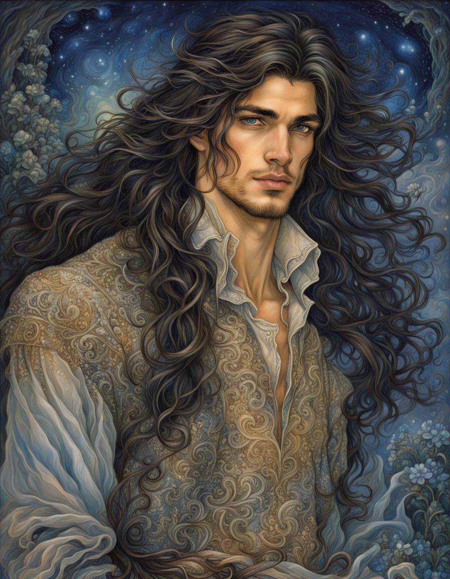 Ethereal Prince Charming in Romantic Fantasy Style