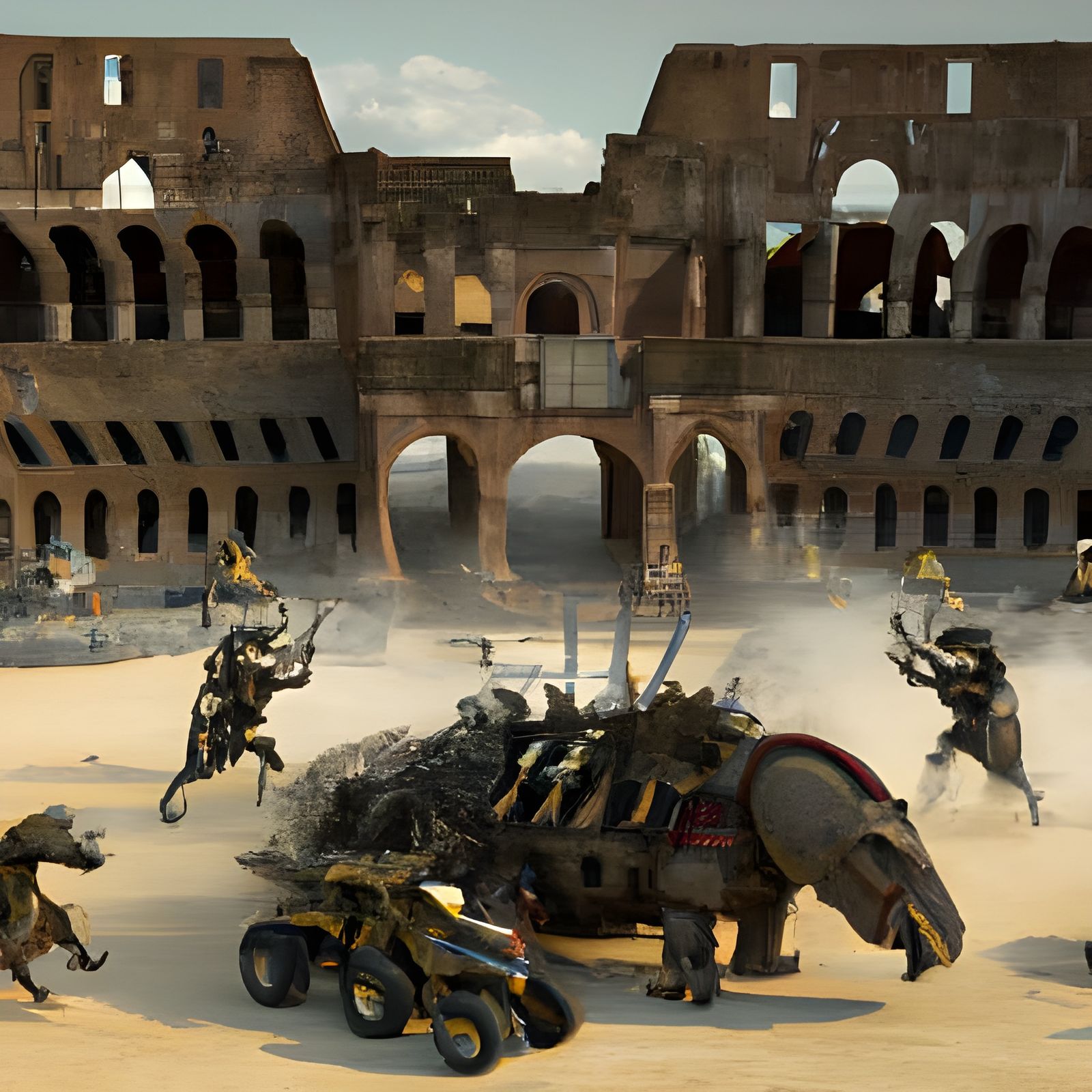 Steampunk Colosseum Age
