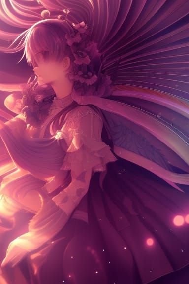 Magical Anime Portrait with Intricate Details