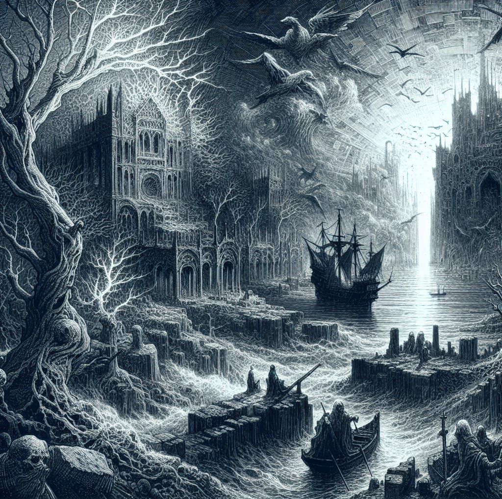 Dramatic Matte Painting: Sinister Day, Safe Night