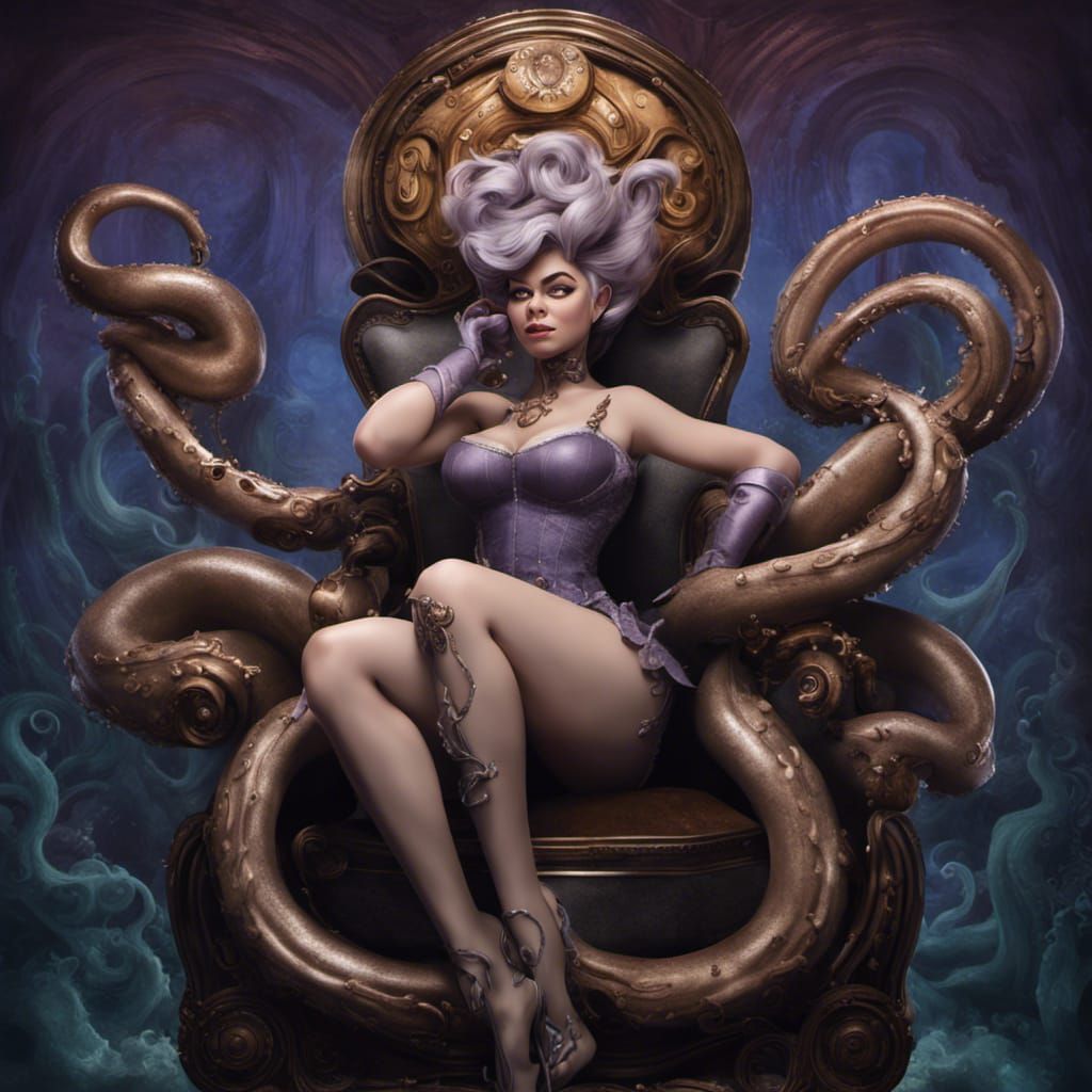 Steampunk Ursula Movie Poster: Hyperrealistic and Detailed