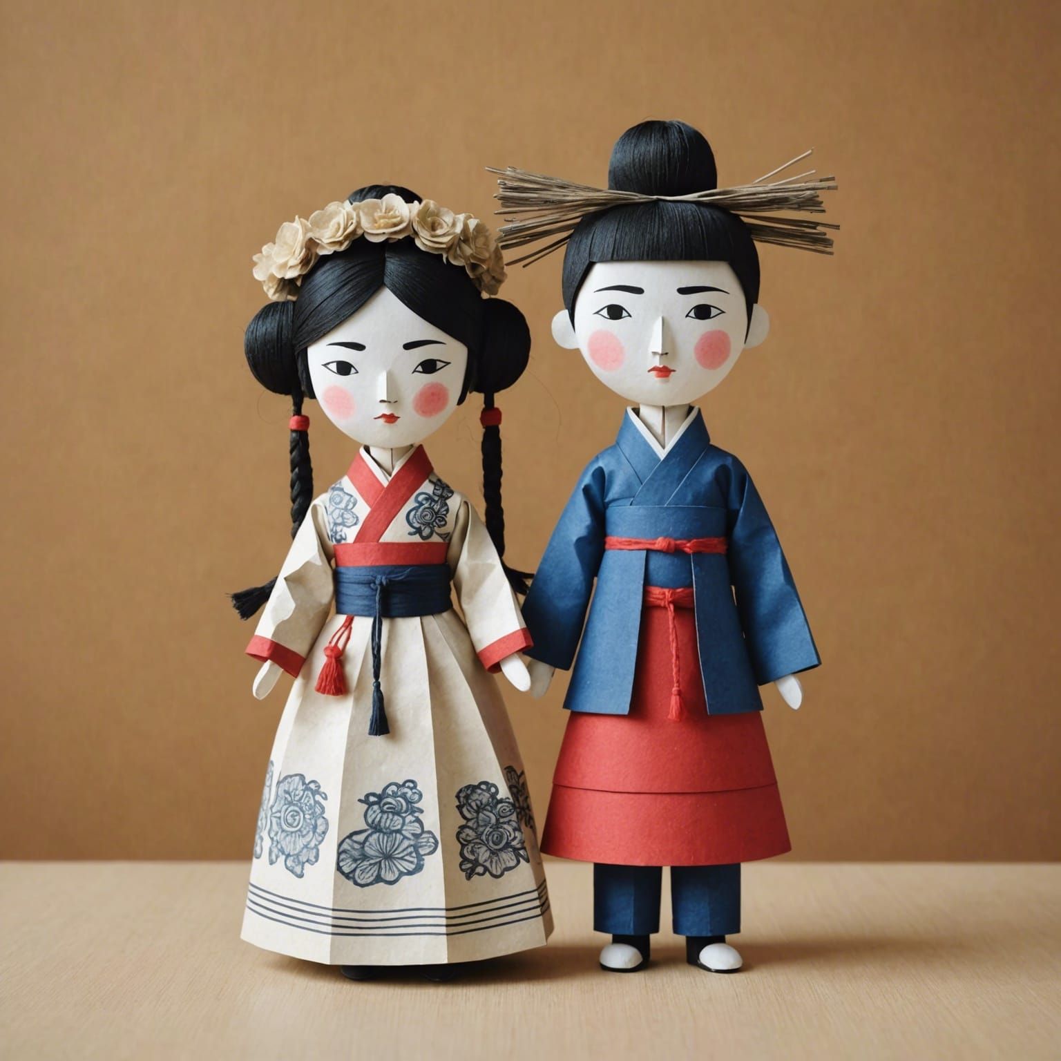 K-drama Papercraft dolls