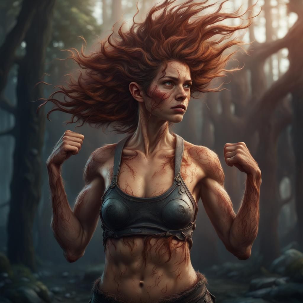 Detailed Matte Painting of a Sweaty Armpit