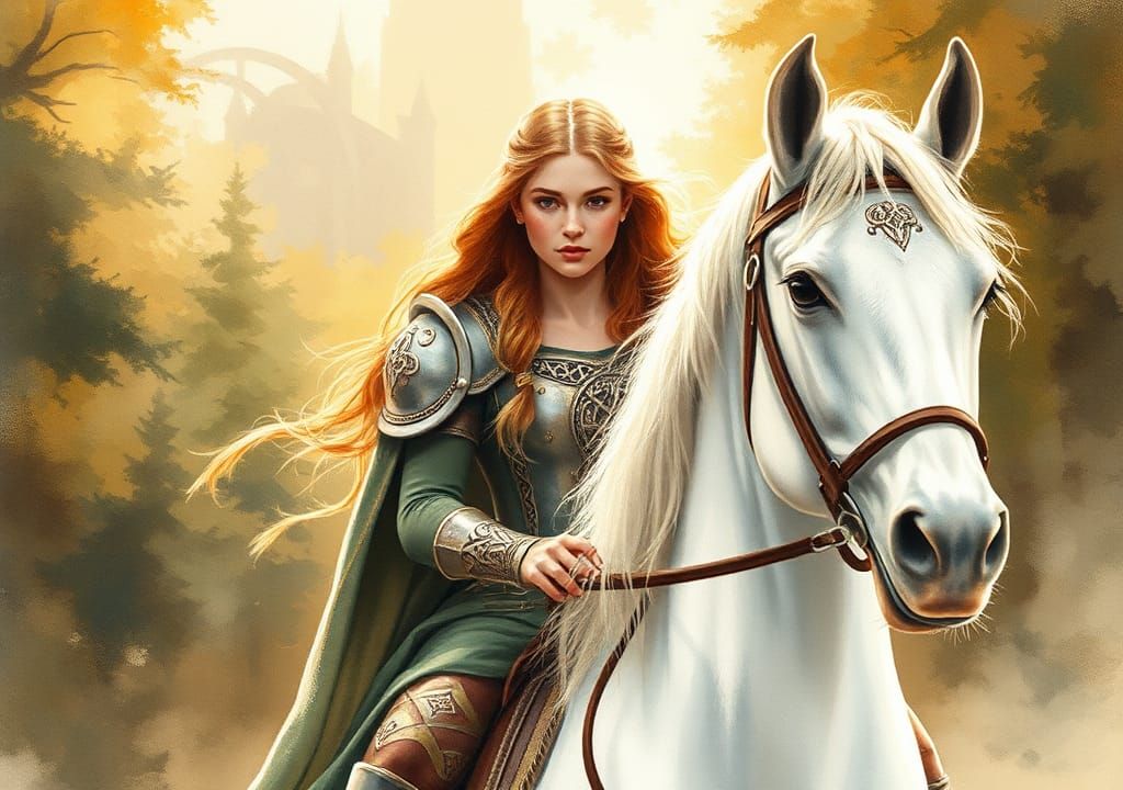 Rhiannon Rides in Celtic Mythological Art