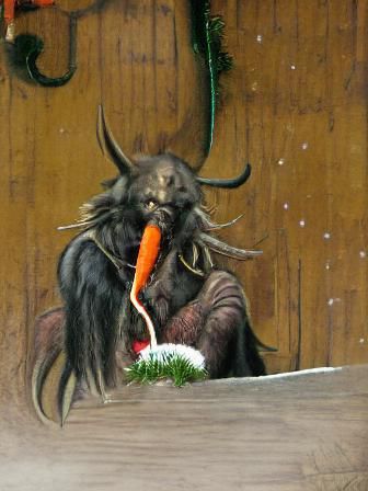 krampus eating a carrot