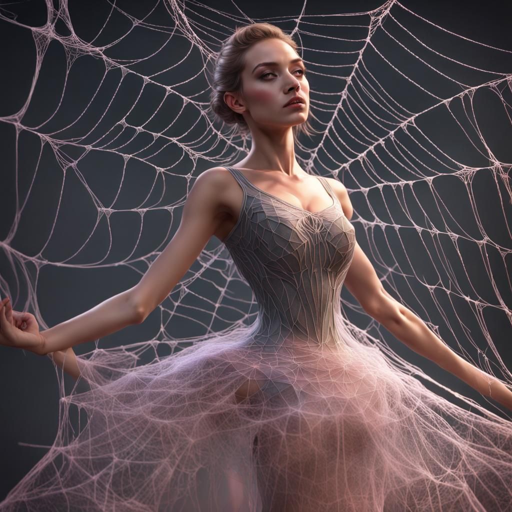 Ballerina in Spiderweb Dress Concept Art