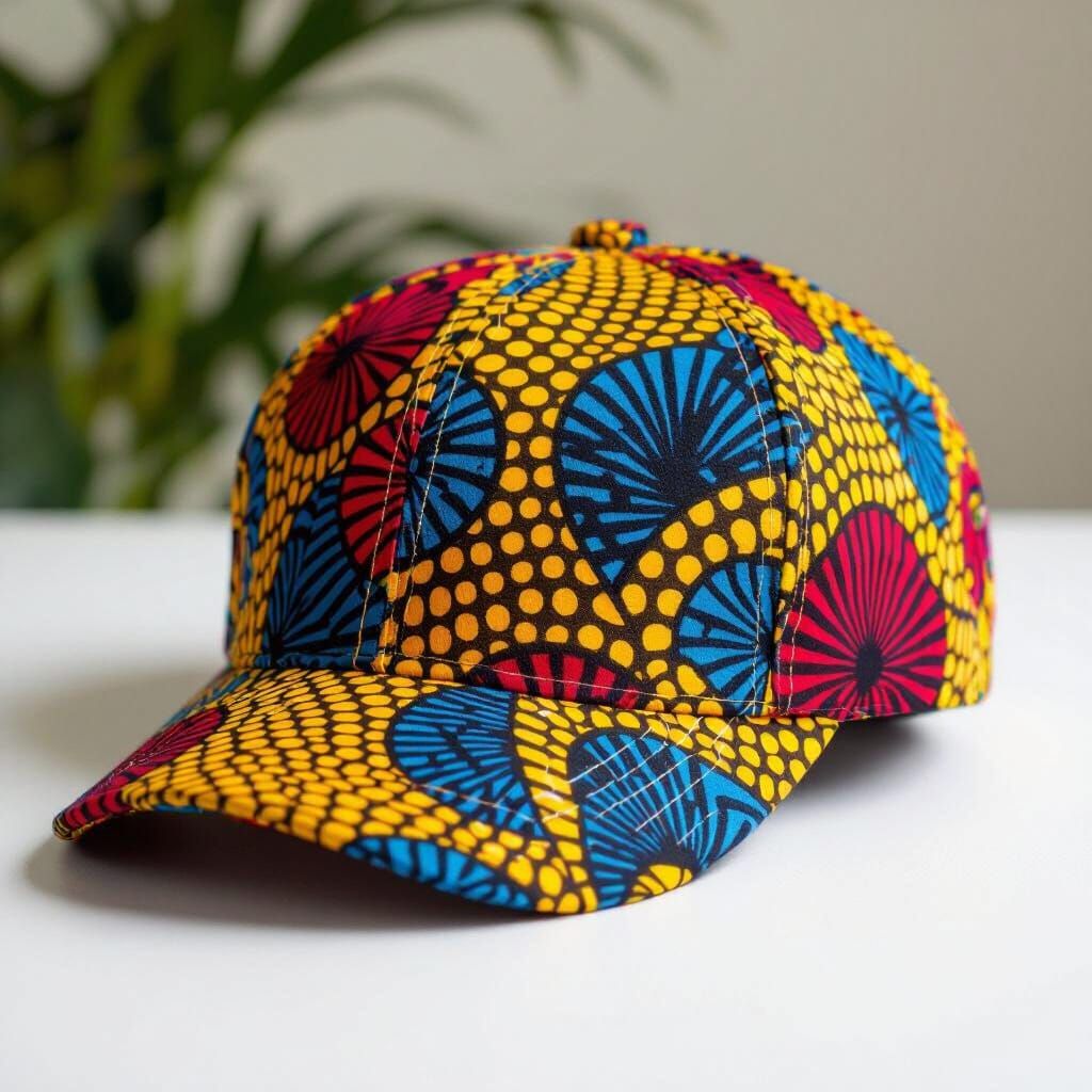 Ankara Infinity Fold Cap in Contemporary African Style