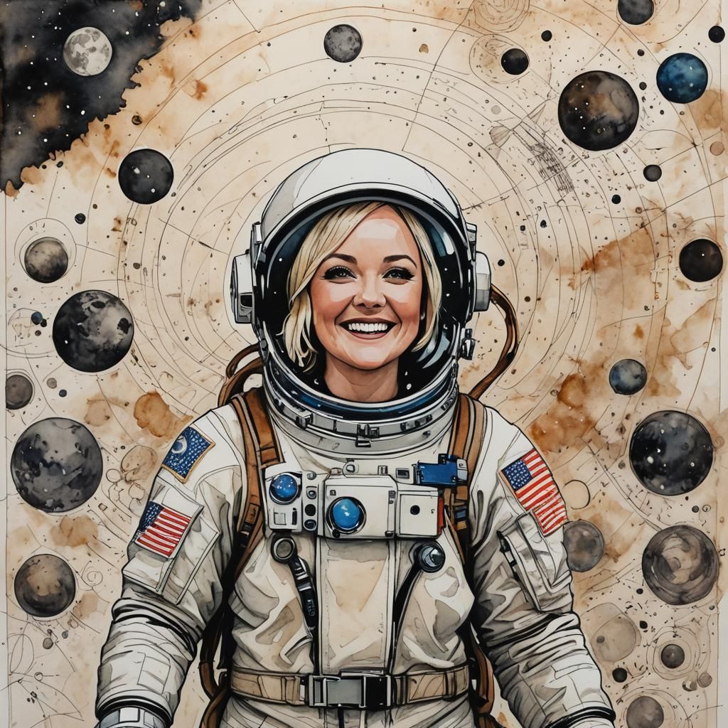 Smiling Spacewoman
