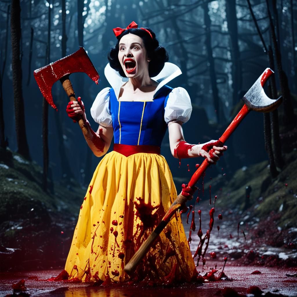 Horror Snow White Wields Axe in Live Action