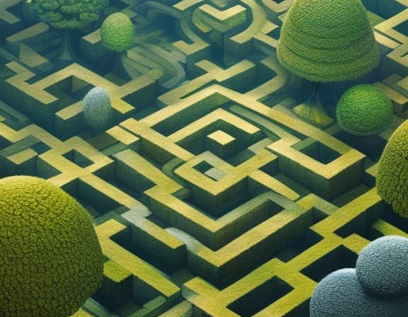 Maze in the woods