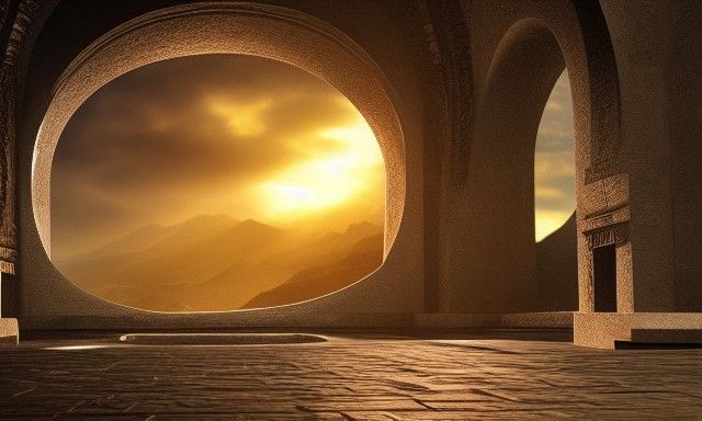 Numenor Landscape in Rings of Power Style