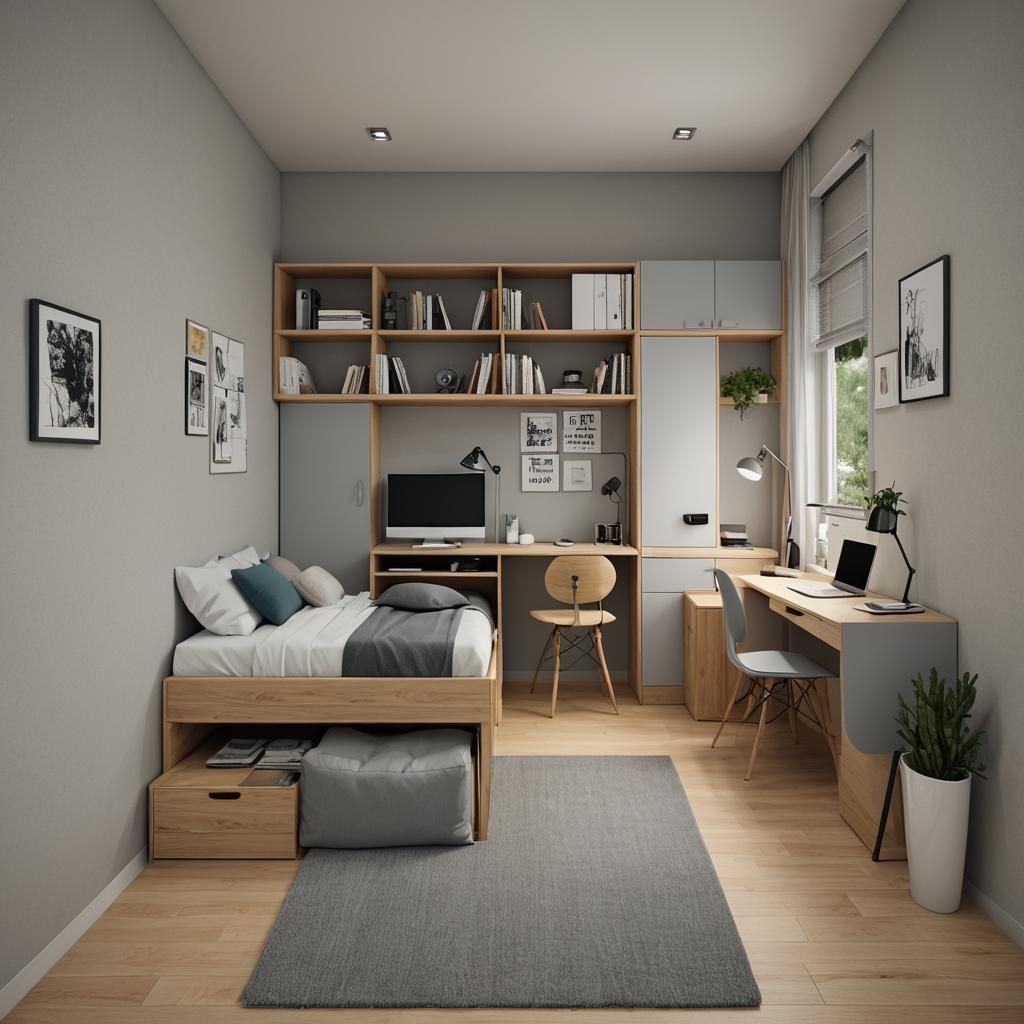 Cozy Square Room Interior Design