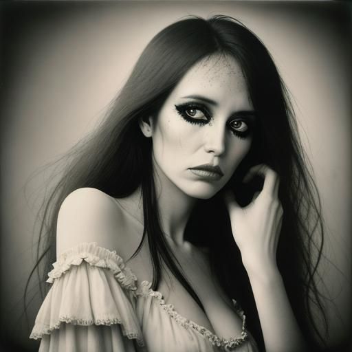 Girl with Crying Eyes: Shabby Chic Pinhole Photography