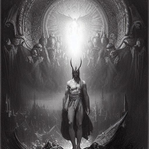 Lucifer Morningstar in Horror Style