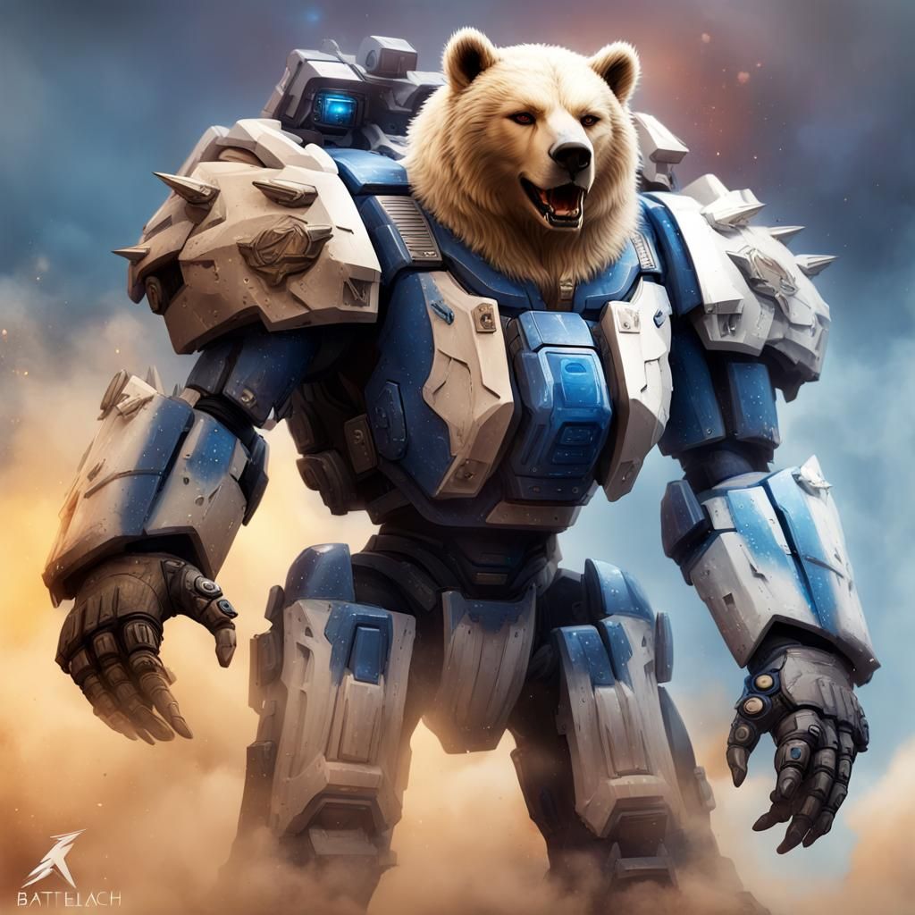 Clan Ghost Bear Elemental in Battle Armor