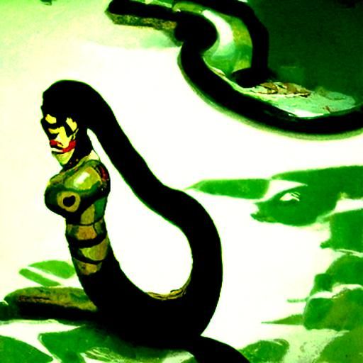 Serpentine Woman: An AI Interpretation
